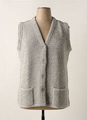 Gilet sans manche gris I.ODENA pour femme seconde vue