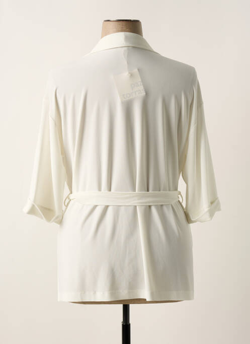 Veste casual col tailleur blanc PAZ TORRAS femme