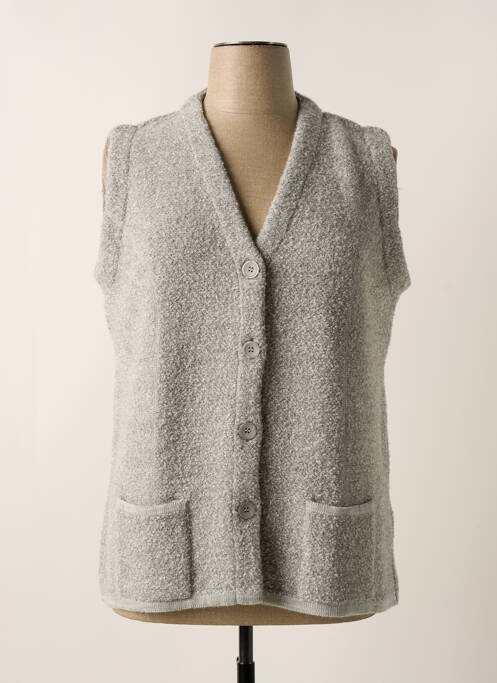 Gilet sans manche gris I.ODENA pour femme