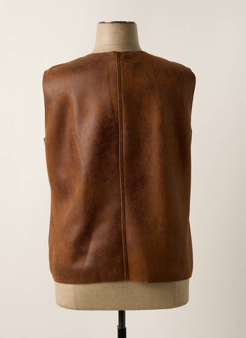 Gilet sans manche marron TELMAIL pour femme