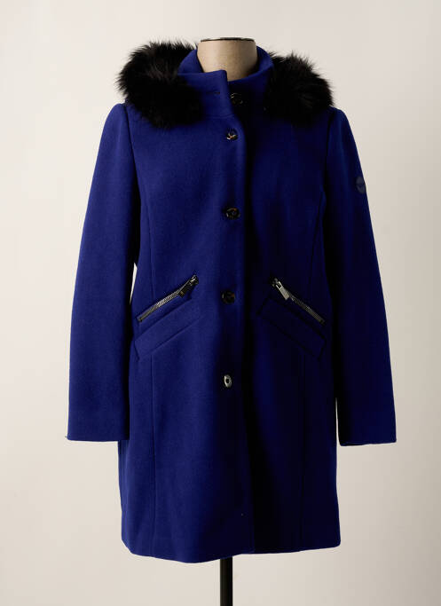 Manteau long bleu REVER MILE pour femme