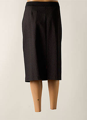 Jupe mi-longue stretch noir TELMAIL femme
