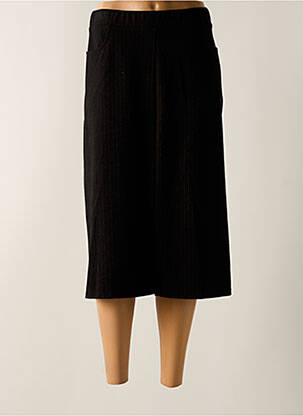 Jupe mi-longue taille haute noir TELMAIL femme