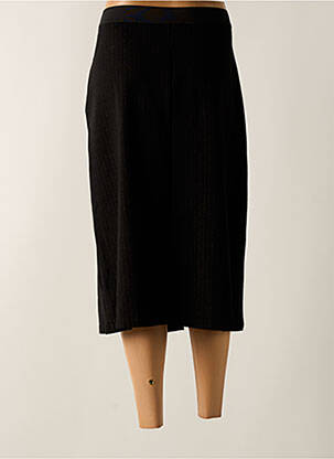 Jupe mi-longue taille haute noir TELMAIL femme