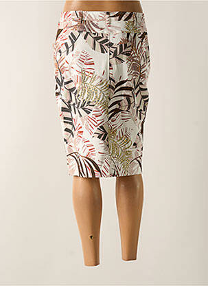 Jupe mi-longue stretch beige GUY DUBOUIS femme