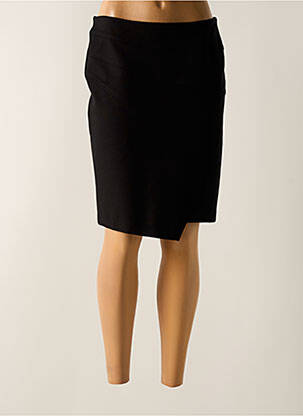 Jupe mi-longue stretch noir PAZ TORRAS femme
