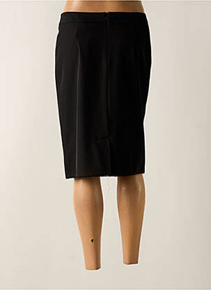 Jupe mi-longue taille à pinces noir BARBARA LEBEK femme