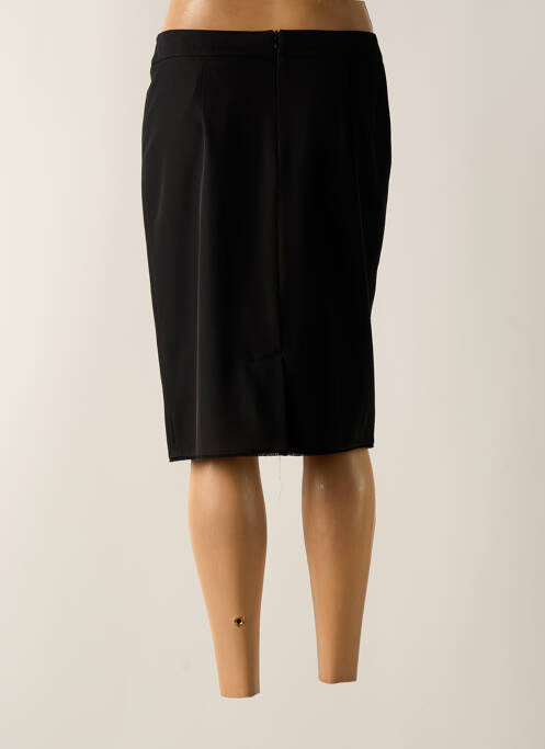 Jupe mi-longue taille à pinces noir BARBARA LEBEK femme