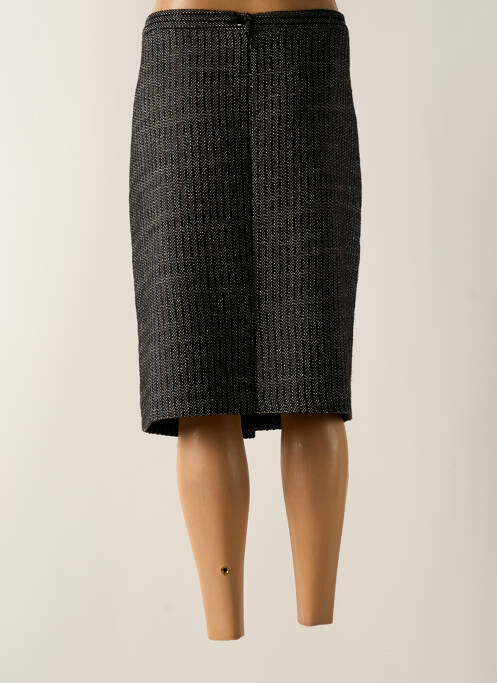 Jupe mi-longue noir GRIFFON pour femme