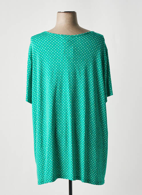 T-shirt manches mi-longues manches courtes vert GUY DUBOUIS femme