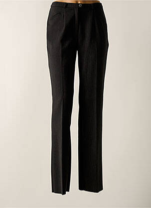 Pantalon droit fermeture zippée sous rabat boutonné taille normale gris CHRISTIAN MARRY femme