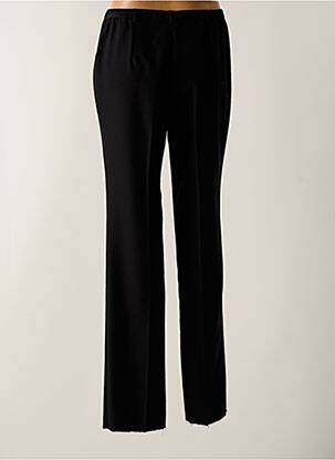 Pantalon droit tissage popeline taille normale noir CHRISTIAN MARRY femme