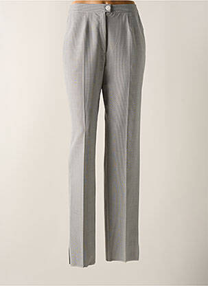 Pantalon droit tissage popeline taille normale gris KARTING femme