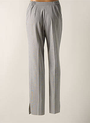 Pantalon droit tissage popeline taille normale gris KARTING femme