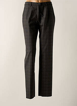 Pantalon droit tissage popeline taille normale gris K'TENDANCES femme