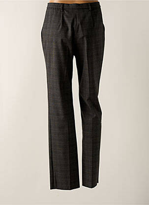 Pantalon droit tissage popeline taille normale gris K'TENDANCES femme