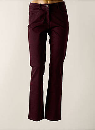 Pantalon slim stretch taille normale violet BARBARA LEBEK femme