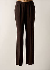 Pantalon droit marron CHRISTIAN MARRY pour femme seconde vue