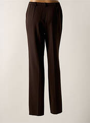 Pantalon droit marron CHRISTIAN MARRY pour femme seconde vue