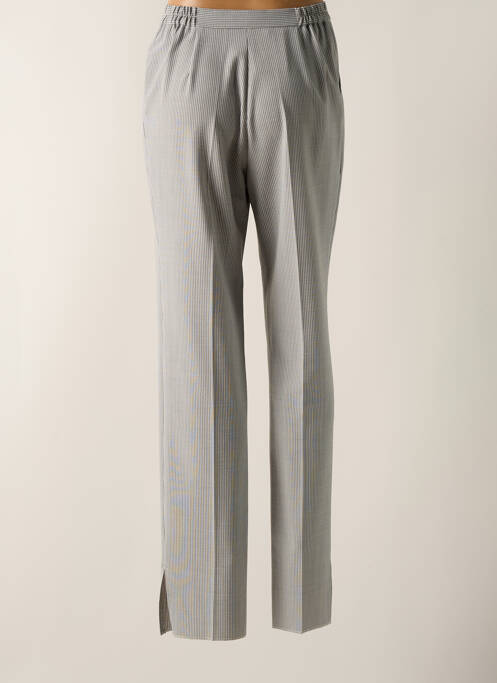 Pantalon droit tissage popeline taille normale gris KARTING femme