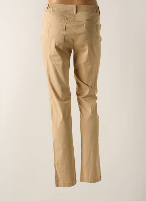 Pantalon slim beige AGATHE & LOUISE pour femme