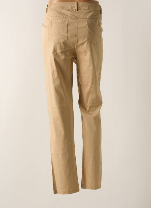 Pantalon slim beige AGATHE & LOUISE pour femme