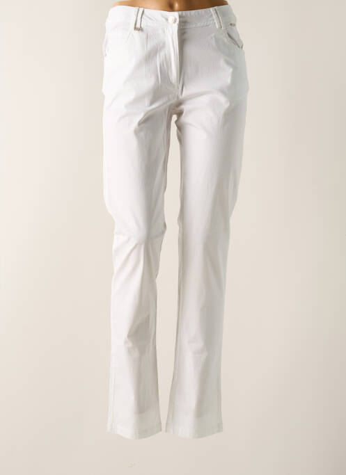 Pantalon slim blanc AGATHE & LOUISE pour femme