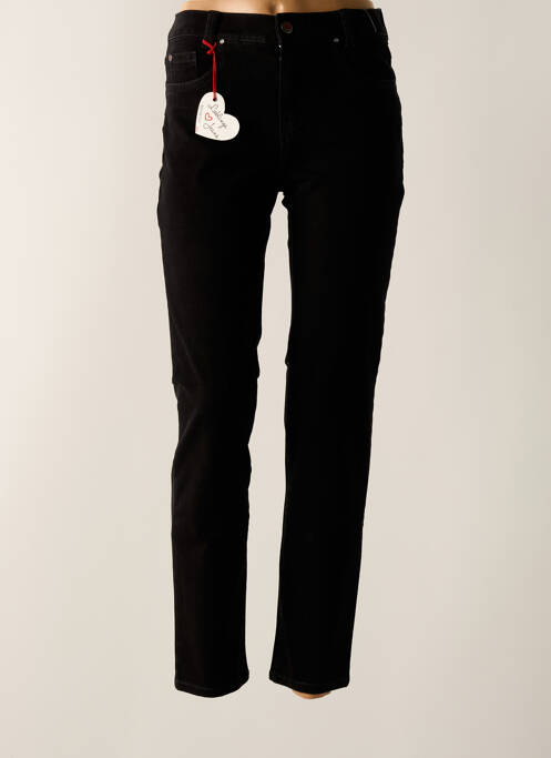 Pantalon slim noir ANNA MONTANA pour femme