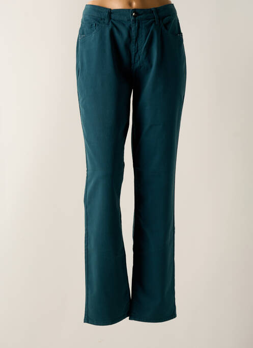 Pantalon slim vert GUY DUBOUIS pour femme