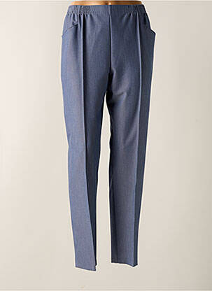 Pantalon droit taille élastique taille normale bleu GRIFFON femme