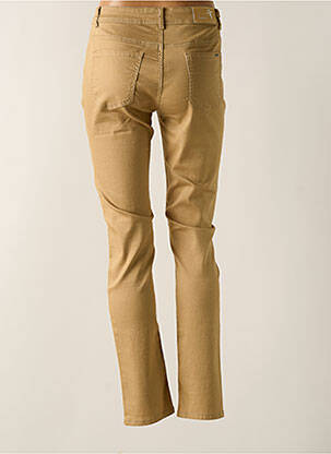 Pantalon slim stretch taille normale beige GRIFFON femme