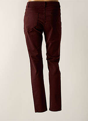 Pantalon slim stretch taille normale marron DELAHAYE femme