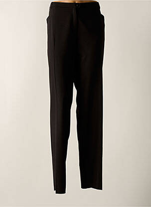 Pantalon droit stretch taille normale noir SAINT CHARLES femme