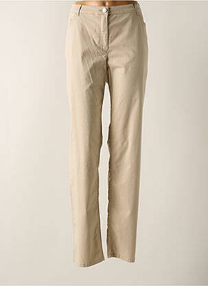 Pantalon droit stretch taille normale beige STARK femme