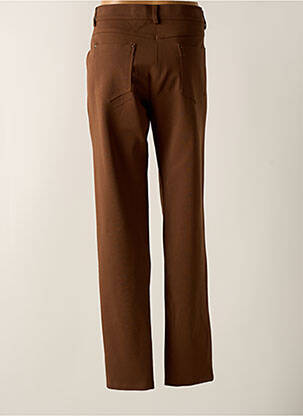 Pantalon droit stretch taille normale marron PAZ TORRAS femme
