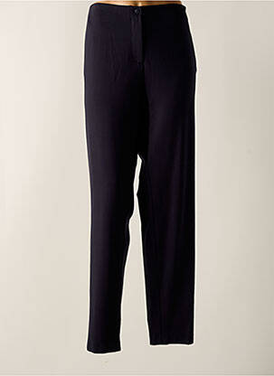 Pantalon droit stretch taille normale bleu GUY DUBOUIS femme