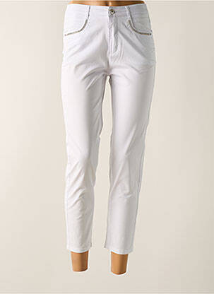 Pantalon 7/8 blanc I.QUING pour femme