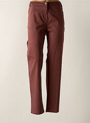 Pantalon droit marron AGATHE & LOUISE pour femme seconde vue