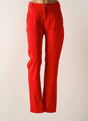 Pantalon slim rouge JENSEN pour femme seconde vue