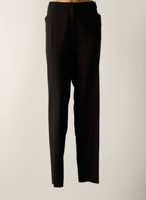 Pantalon droit stretch taille normale noir SAINT CHARLES femme