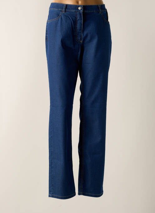 Jeans coupe droite bleu ADELINA BY SCHEITER pour femme