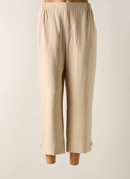 Pantalon 7/8 beige GEVANA pour femme