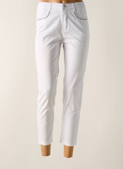 Pantalon 7/8 blanc I.QUING pour femme