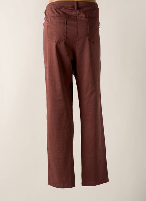 Pantalon droit marron AGATHE & LOUISE pour femme