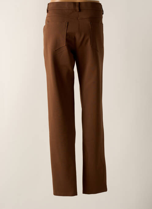 Pantalon droit marron PAZ TORRAS pour femme
