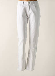 Pantalon slim stretch taille normale blanc GRIFFON femme