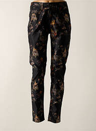 Pantalon slim stretch taille normale noir GRIFFON femme