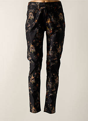 Pantalon slim stretch taille normale noir GRIFFON femme