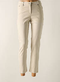 Pantalon 7/8 stretch taille normale beige MERI & ESCA femme