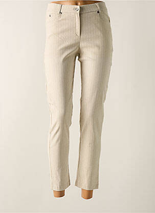 Pantalon 7/8 stretch taille normale beige MERI & ESCA femme